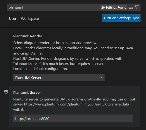VSCodePlantUmlSetting